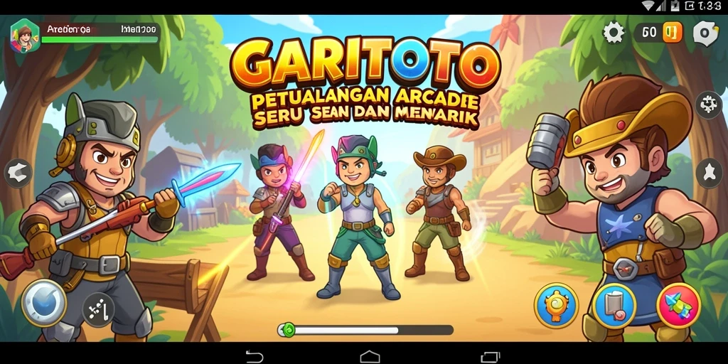 Screenshot GARITOTO menunjukkan aksi seru dalam gameplay Arcade yang menarik.