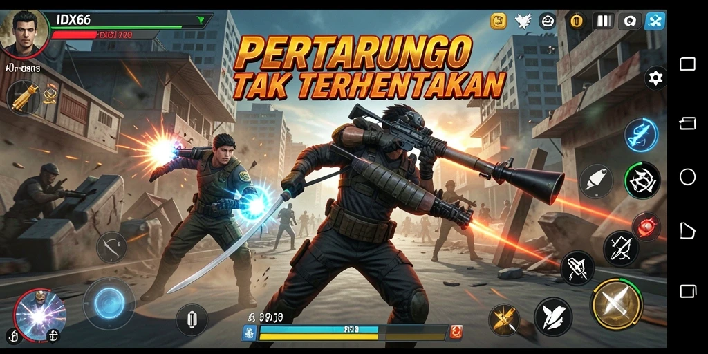 Tampilan luar biasa dari gameplay aksi di IDX66.
