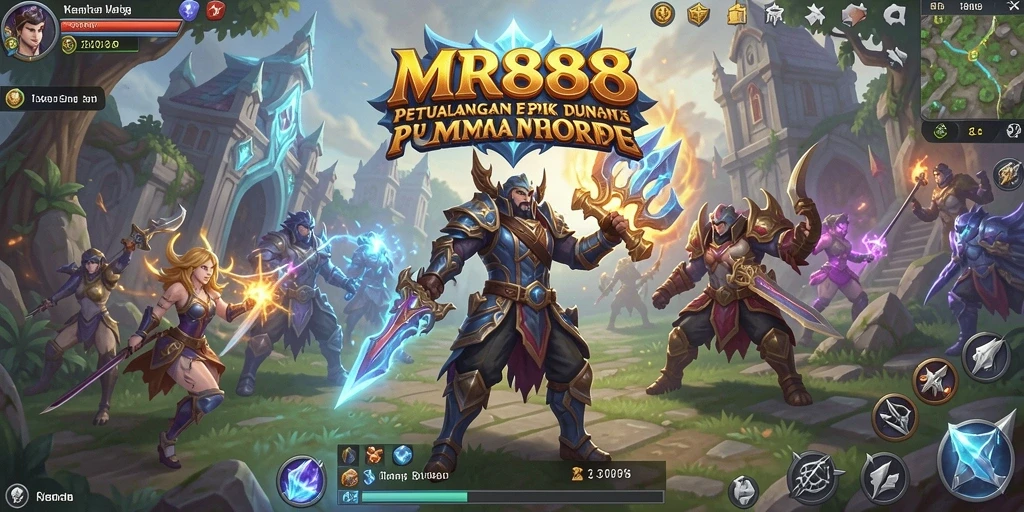 Visual menakjubkan MR888 dalam aksi MMORPG.