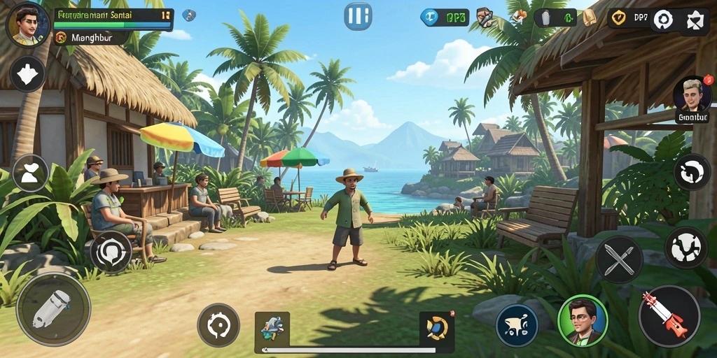 Tampilan gameplay PP7 yang seru dan menghibur.